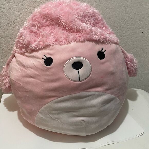 Kellytoy 18” Chloe Squishmallow Pink Poodle - Picture 1 of 6